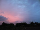 紫がかる夕方