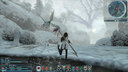 吹雪の中で